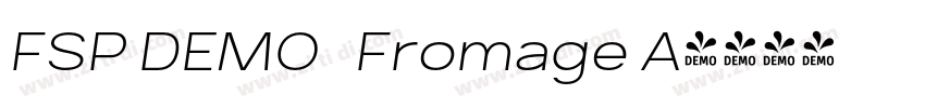 FSP DEMO   Fromage A字体转换